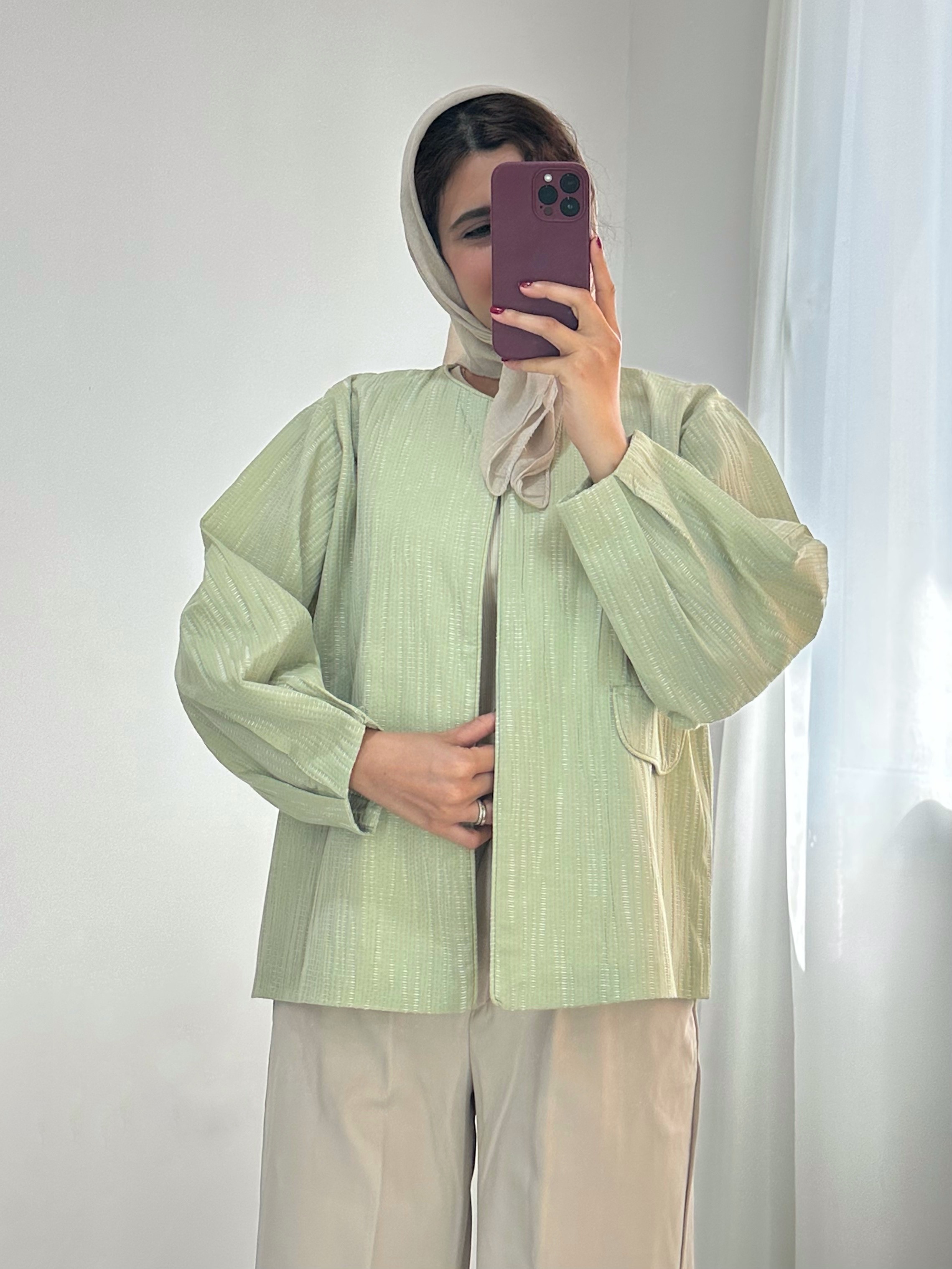 کت مزونی ژاکارد ترنم