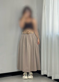دامن لینن چیندار طرح زارا