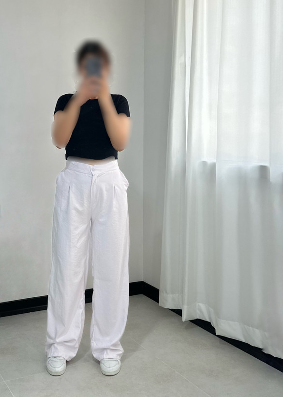 شلوار سیلک نیمبگ ریزشی پاستیلی
