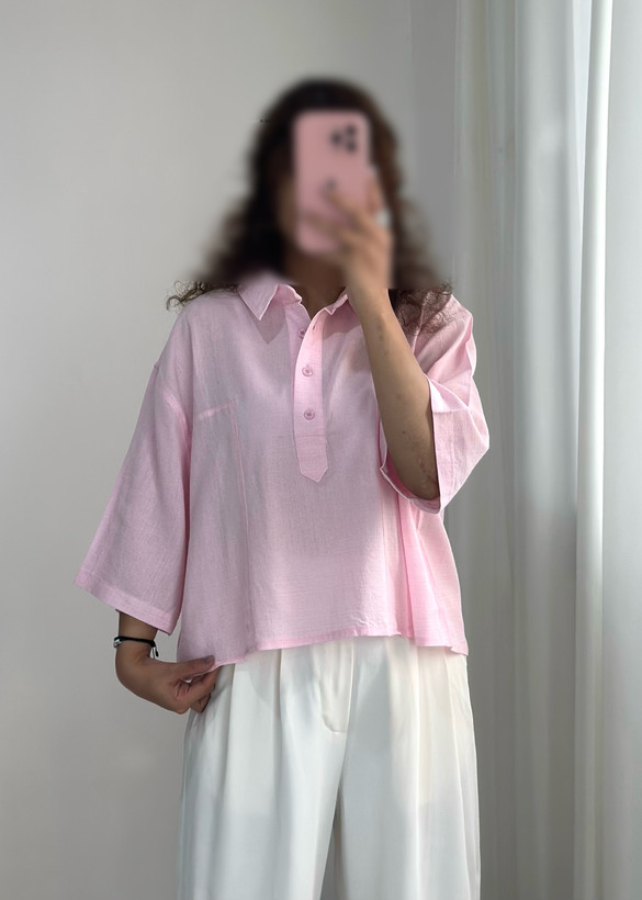 شومیز یقه دار جلو بسته(پولو شرتی) کادنزا