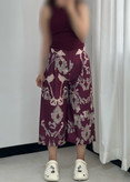 شلوار واید لگ طرحدار زرشک